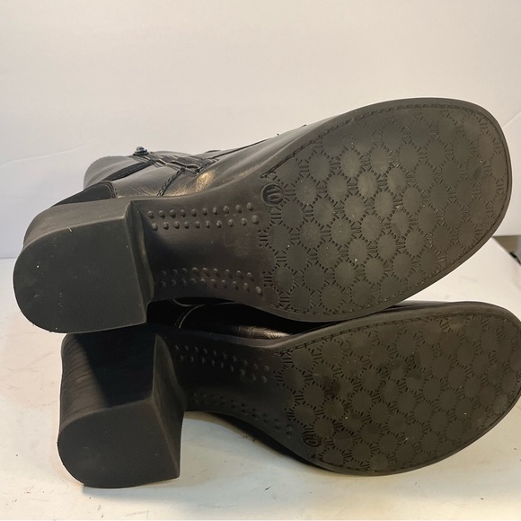 Pierre Dumas Ravenna-19 Black Side Zipper Buckle Lace Up Ankle Boots Women - Picture 5 of 12